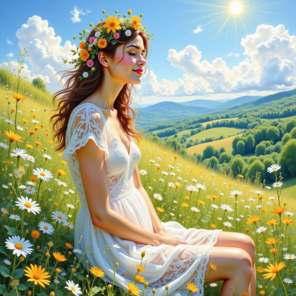 Ein wunder schöner Frühlingstag <lora:Bunte Vielfalt:1.0>