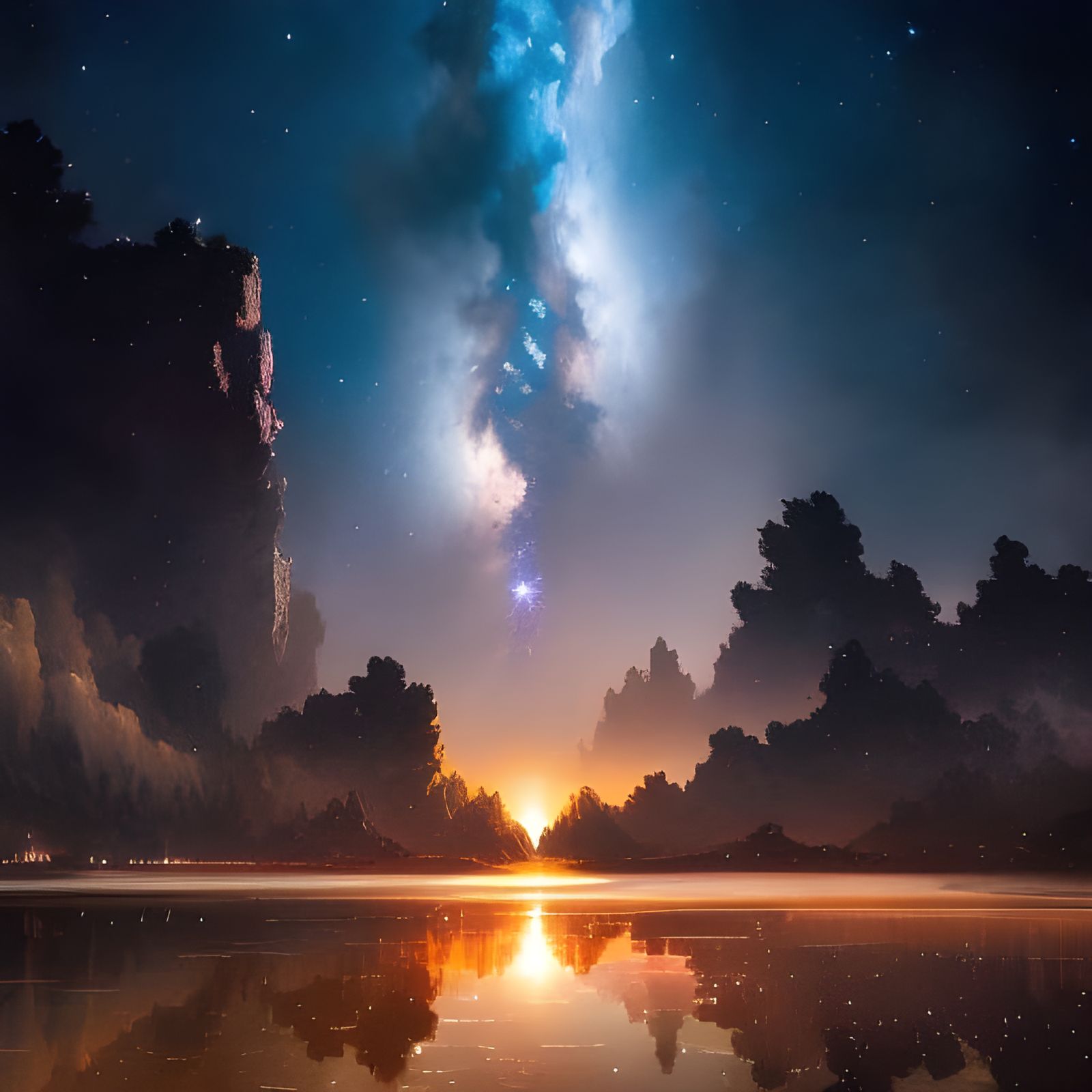 A stunning view.  by @Fantasyartlover