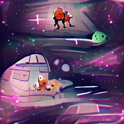 Pick and Borky adventures in space