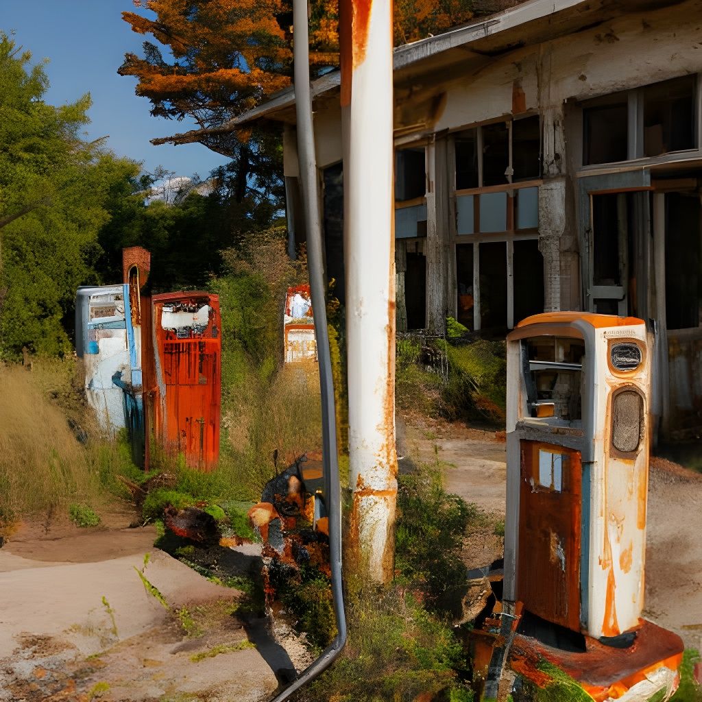 Abandoned gas station  by @Art_KJ