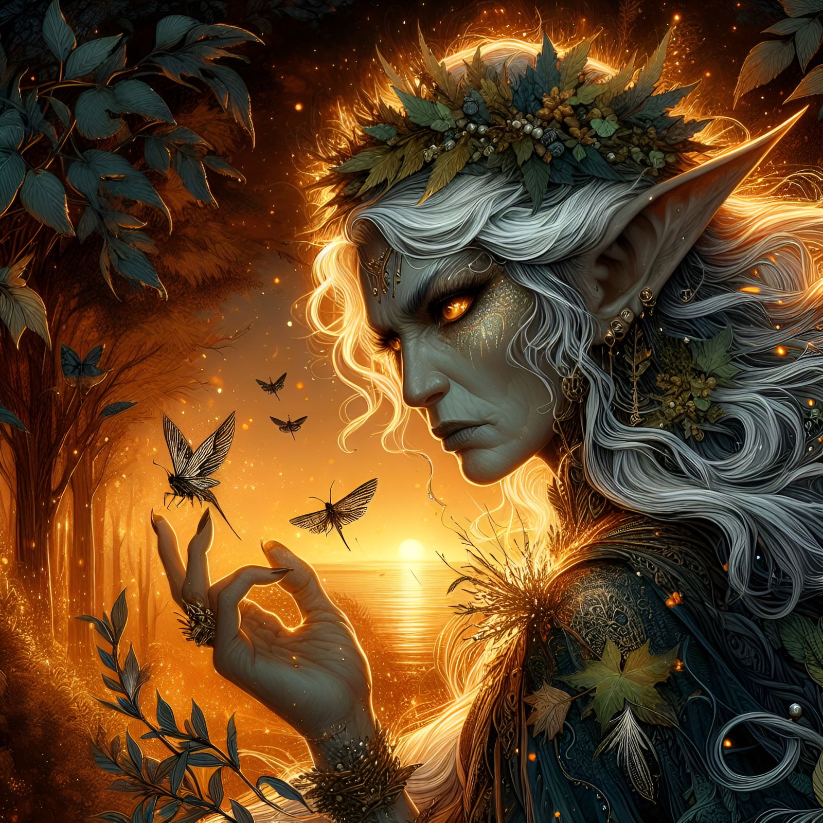 "Noone will destroy my home!" (aka "The Elven Queen takes he...