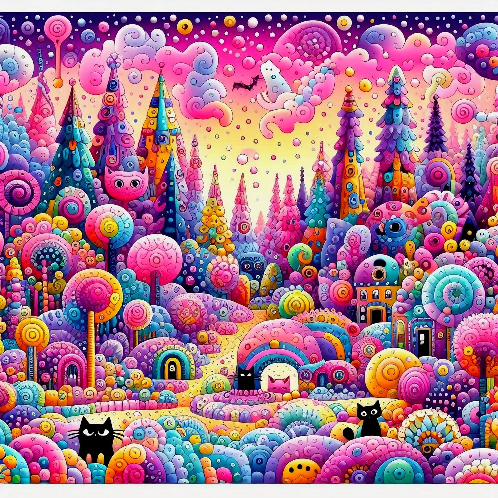 Find as many black cats as you can in 30 seconds!