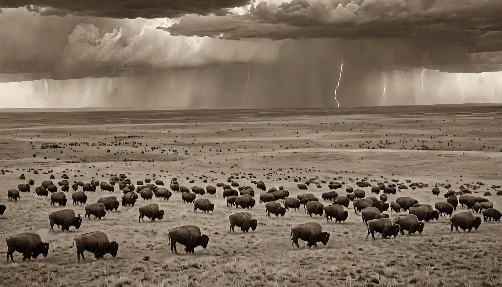 The Mighty Bison Once Filled The Great Plains Of America  by @Jack-Mike