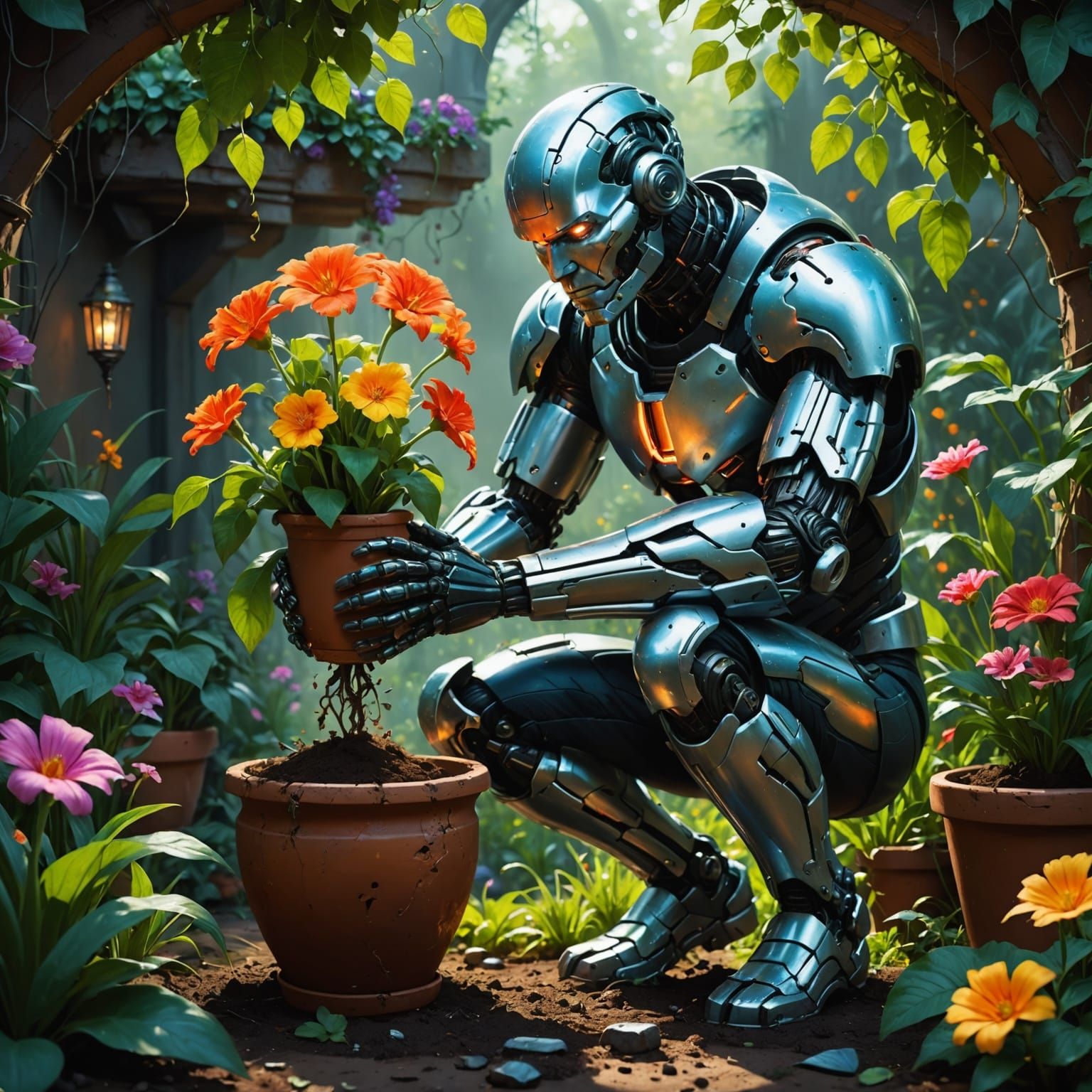 Holographic Flowerpot