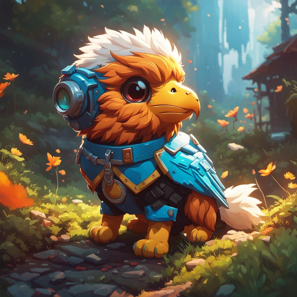 Chibi Griffin - AI Generated Artwork - NightCafe Creator