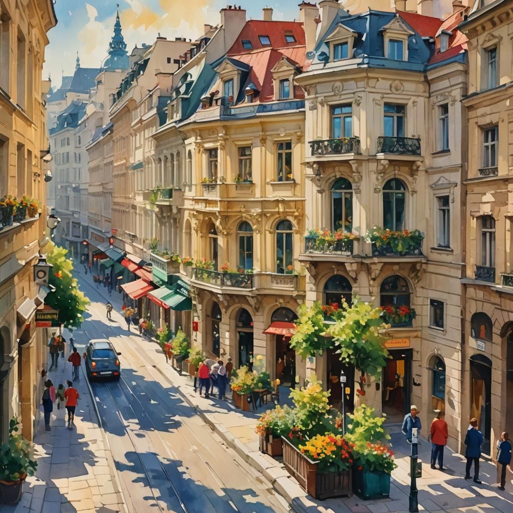 sunny morning in Vienna  by @kk