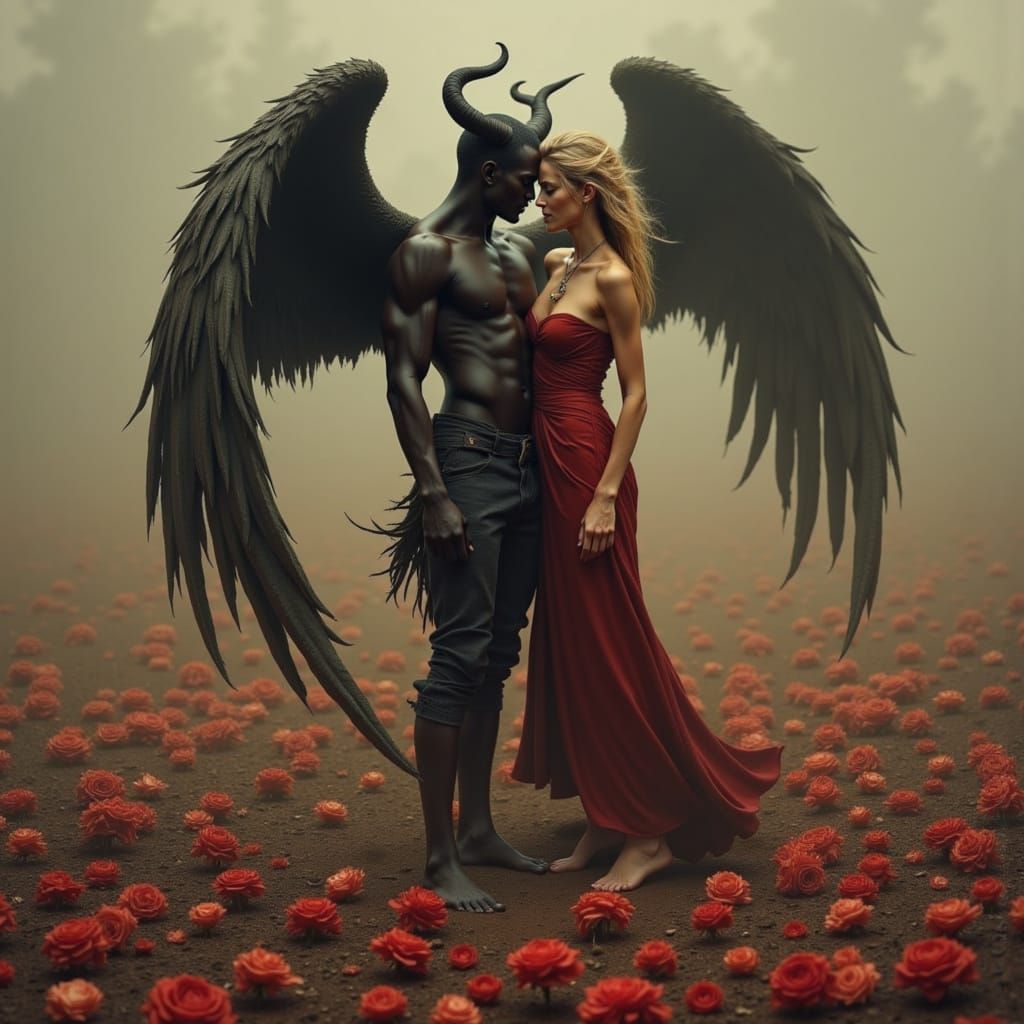 He’s an angel fallen for her