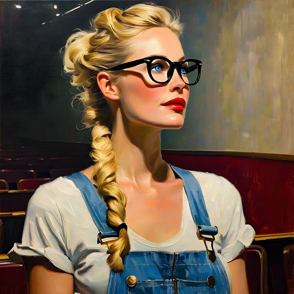 Despite her stunning beauty, Elke preferred to stay backstag...