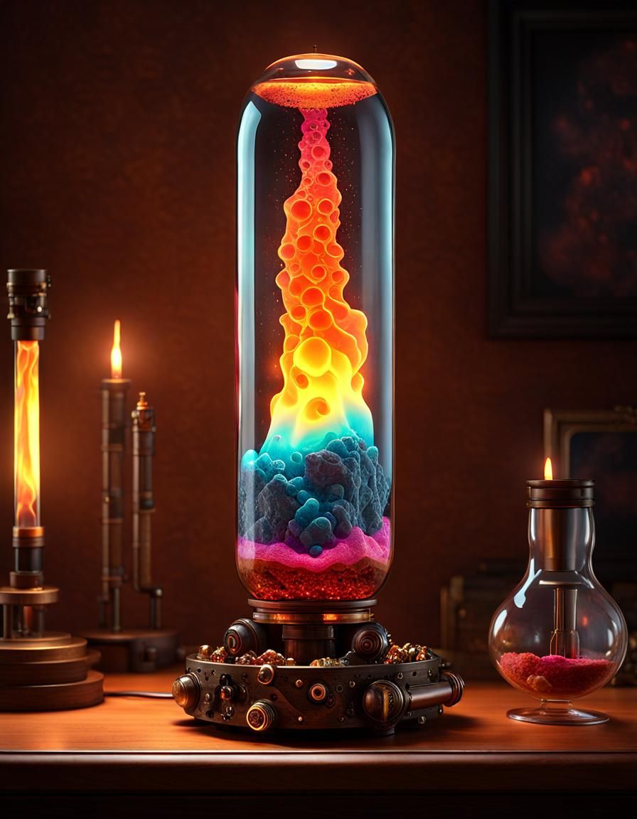 Steampunk lava lamp  by @forge4ward