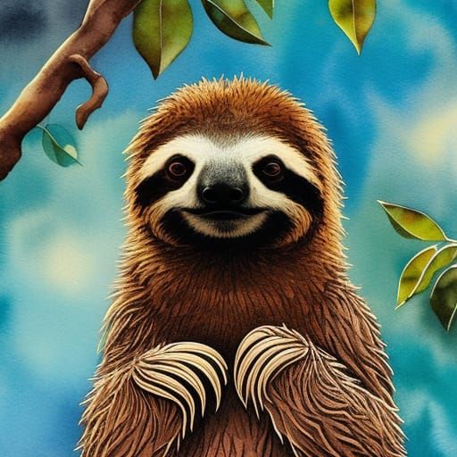 sloth - AI Generated Artwork - NightCafe Creator