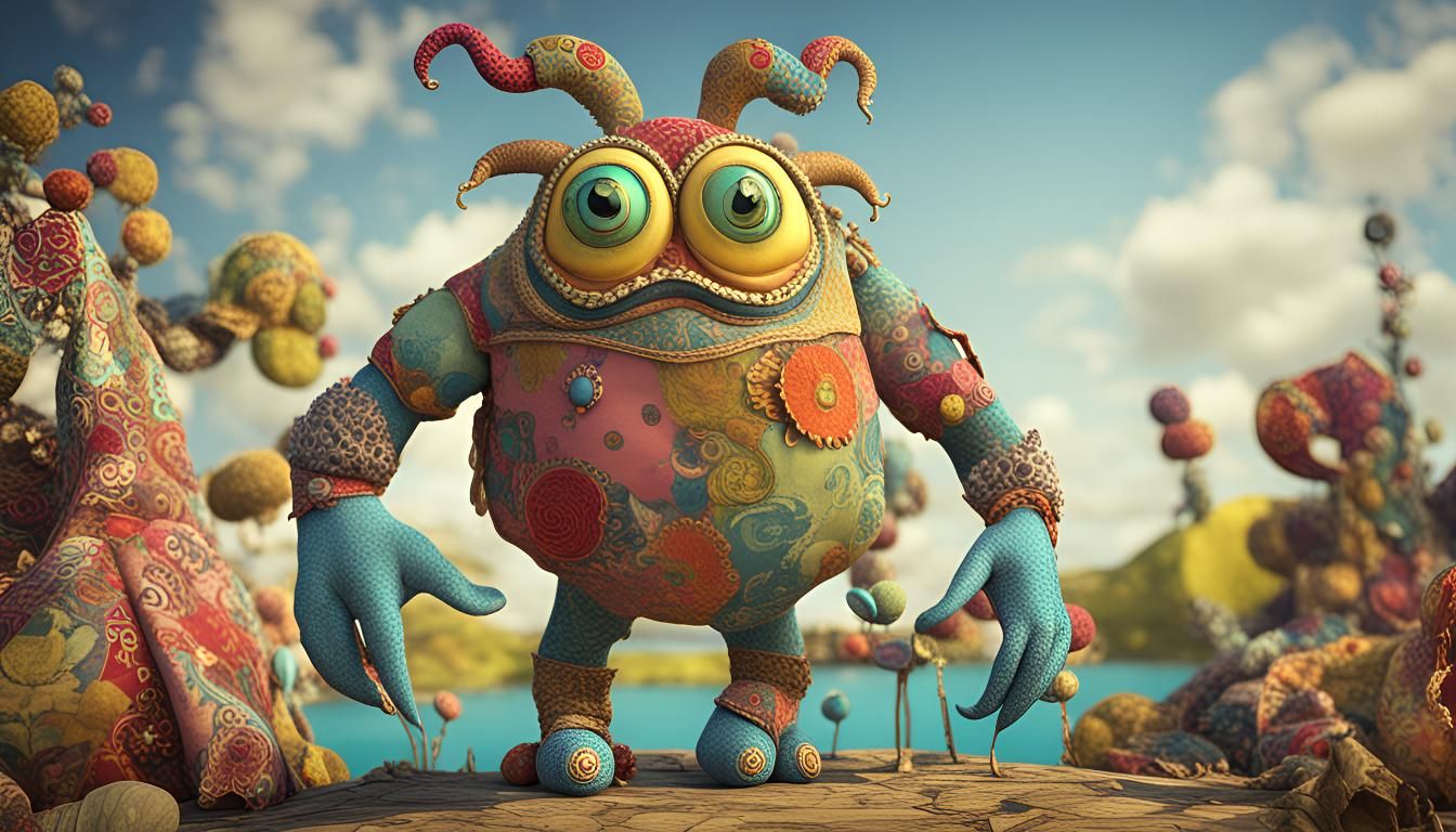 SURREAL MONSTER - style of S Dali