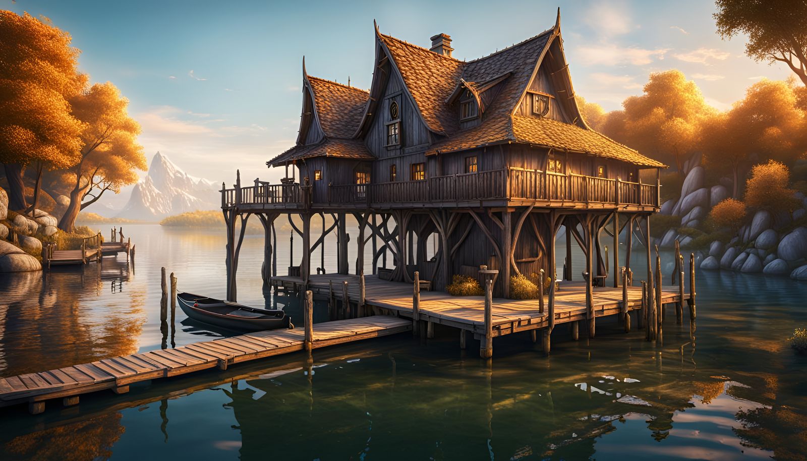 Mozzle-Bozzle's Home On Sundown Lake  by @Doctor Mortose