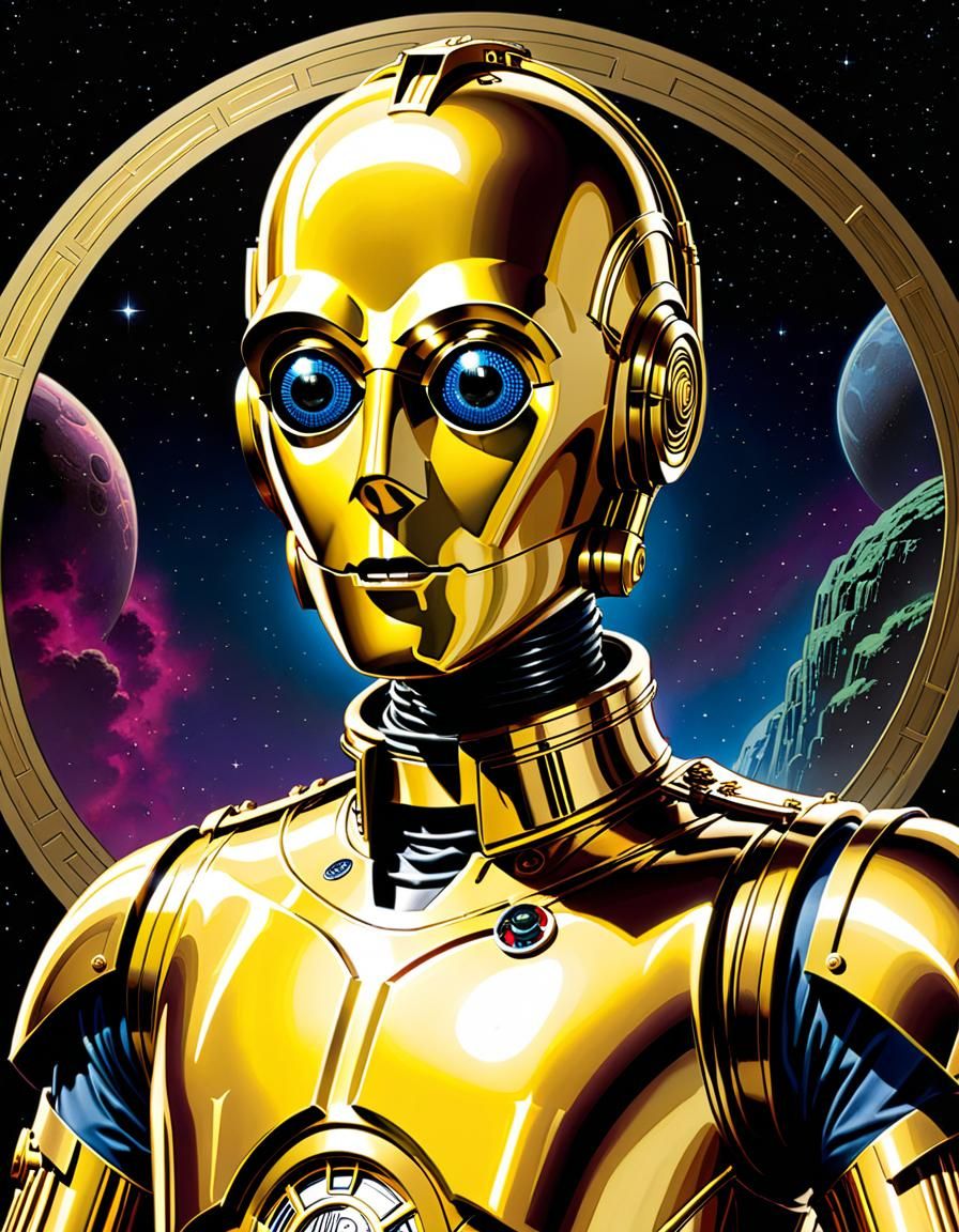 C-3PO - AI Generated Artwork - NightCafe Creator