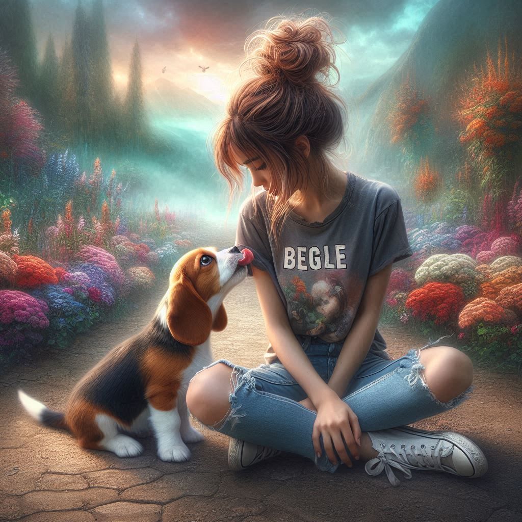 Playing With Beagle 😜😜🐶