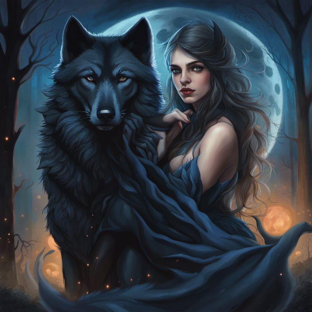 The princess of the wolves. - AI Generated Artwork - NightCafe Creator