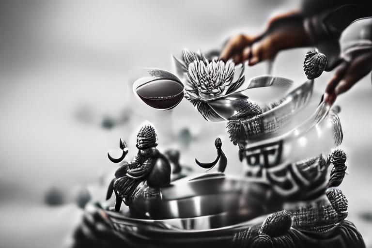 monochromatic buddha bowl