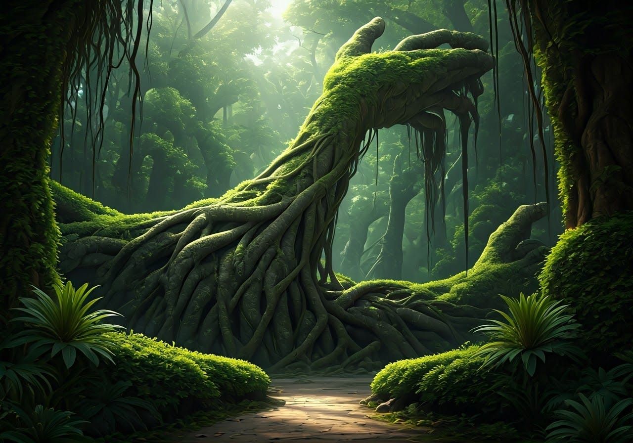 the haunted hand-forest  by @Fella Spears