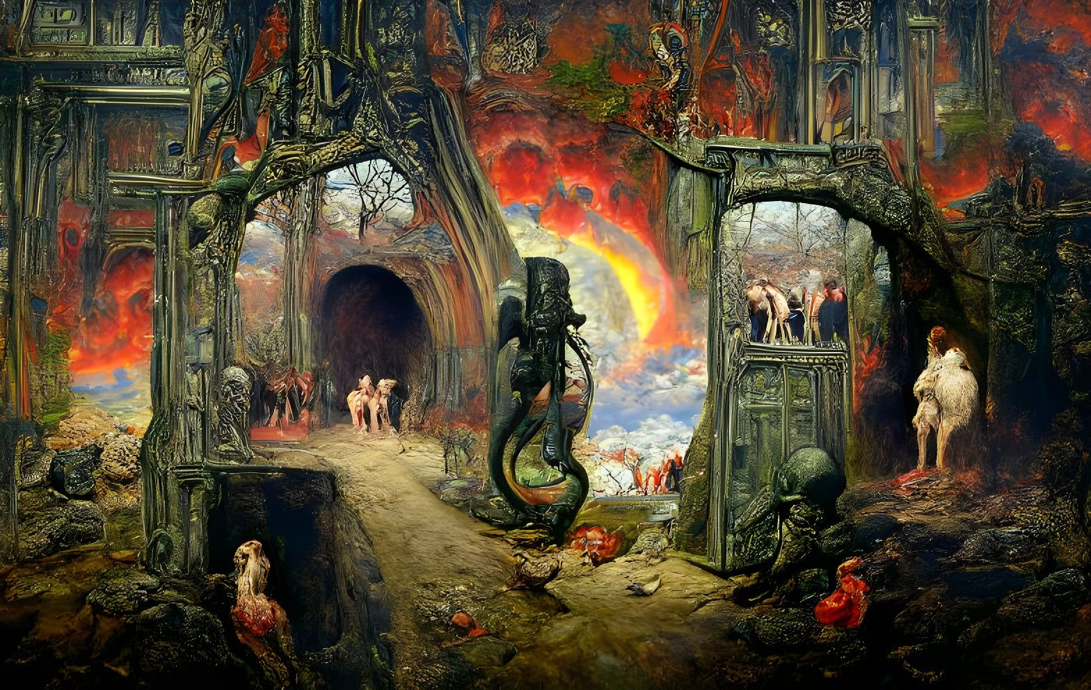 Portal to hell by gustave gore and Ferdinand knab