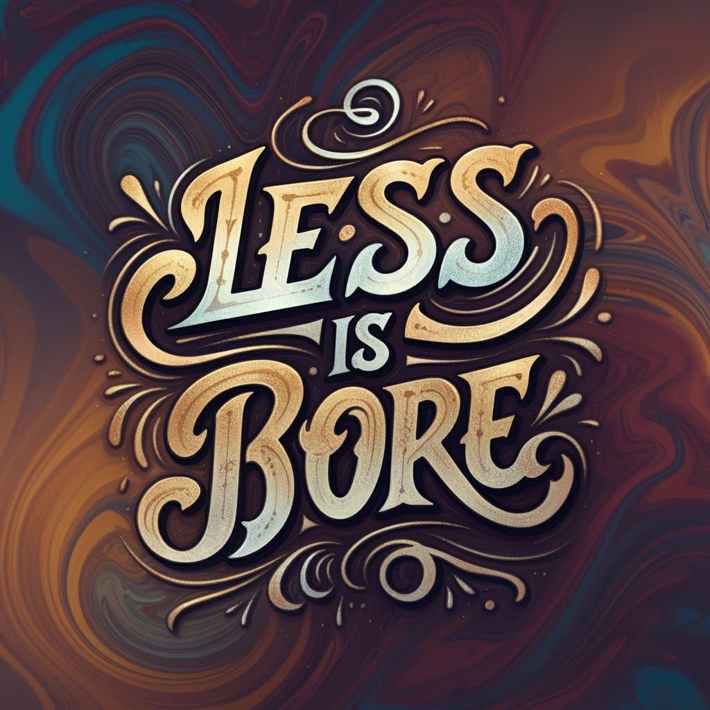 "LESS IS BORE"