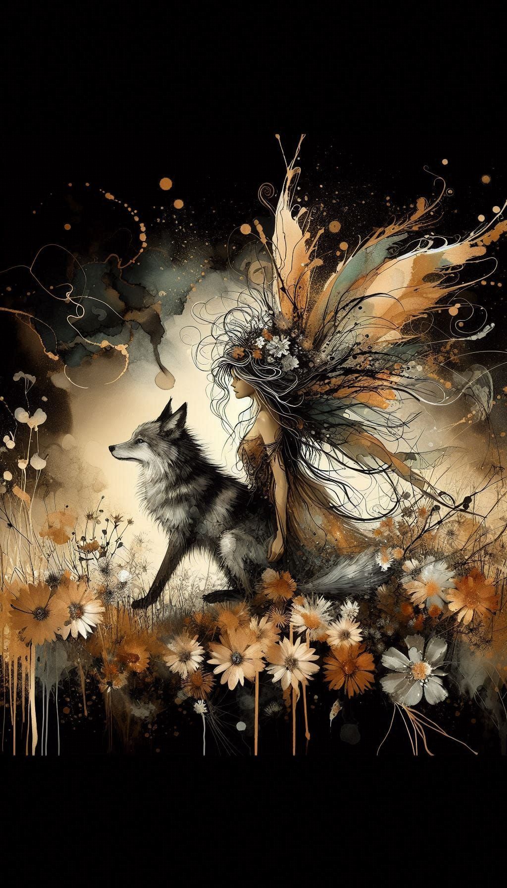 A girl and her coyote