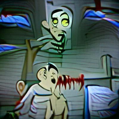 Morality cartoon style horror