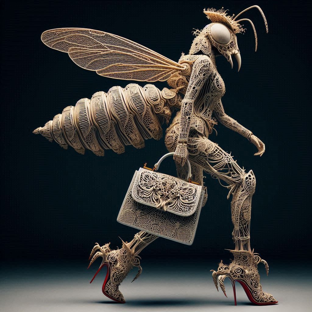 Insectoid lace lacquer