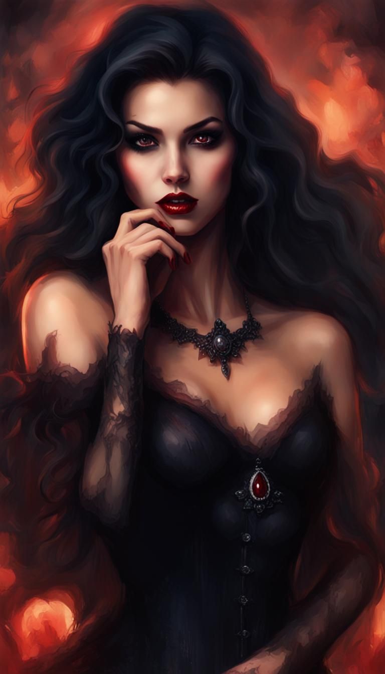 Vampire girl - AI Generated Artwork - NightCafe Creator