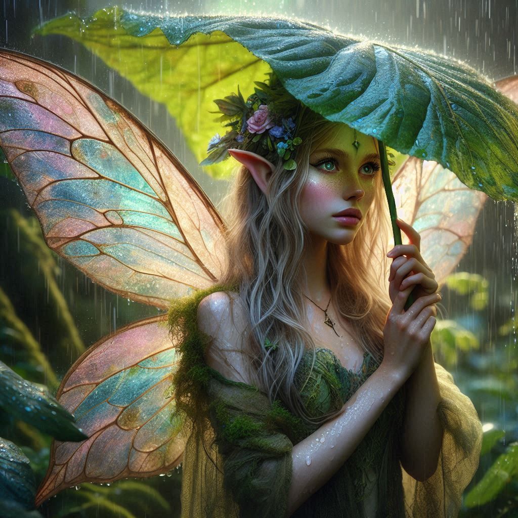 Fairy in the rain 2