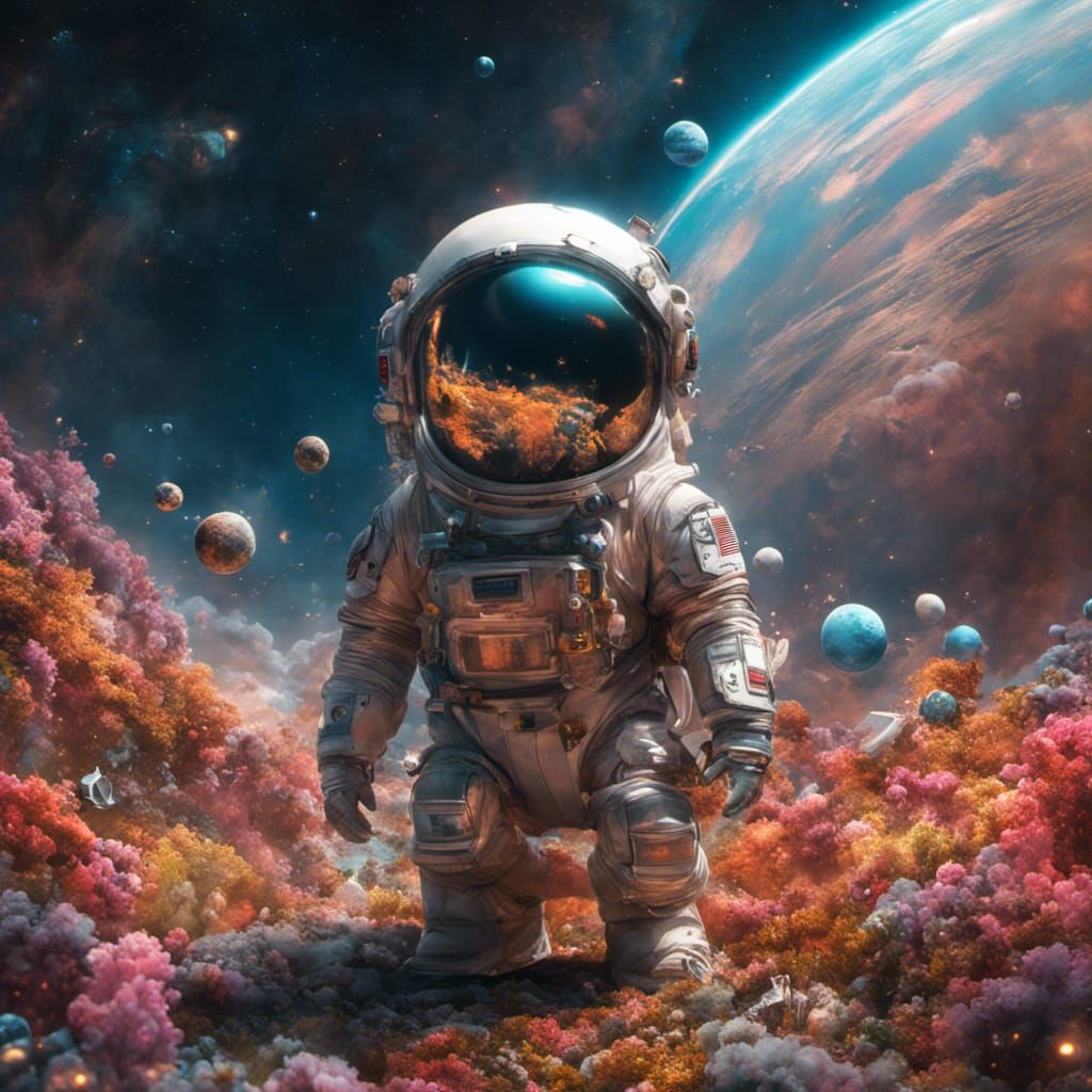 chibi bunny in space suit in space - AI Generated Artwork - NightCafe ...