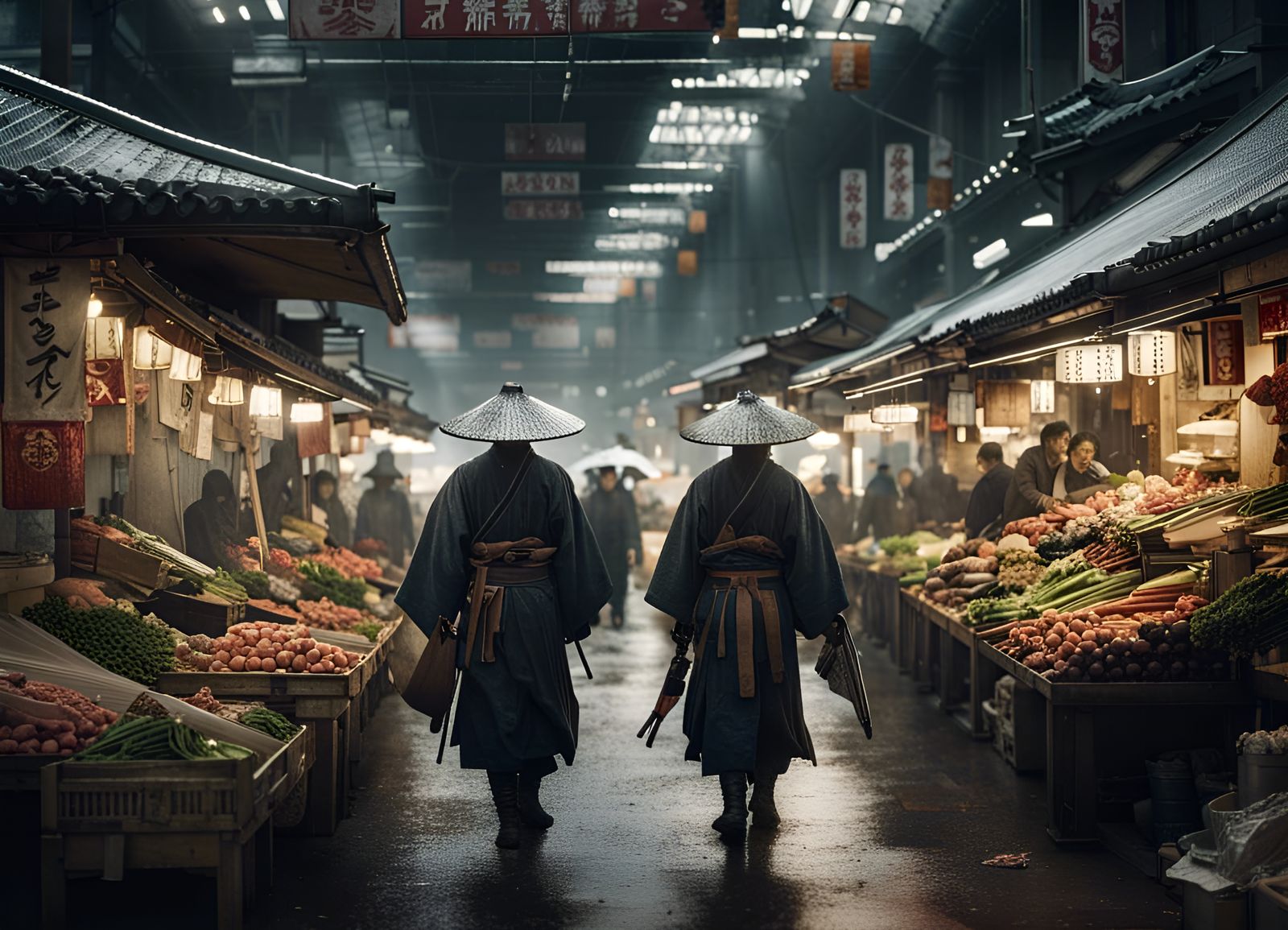 Samurai Shopping  by @new2ai