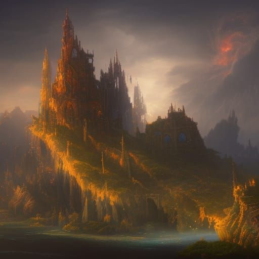 Castle Cloud - AI Generated Artwork - NightCafe Creator