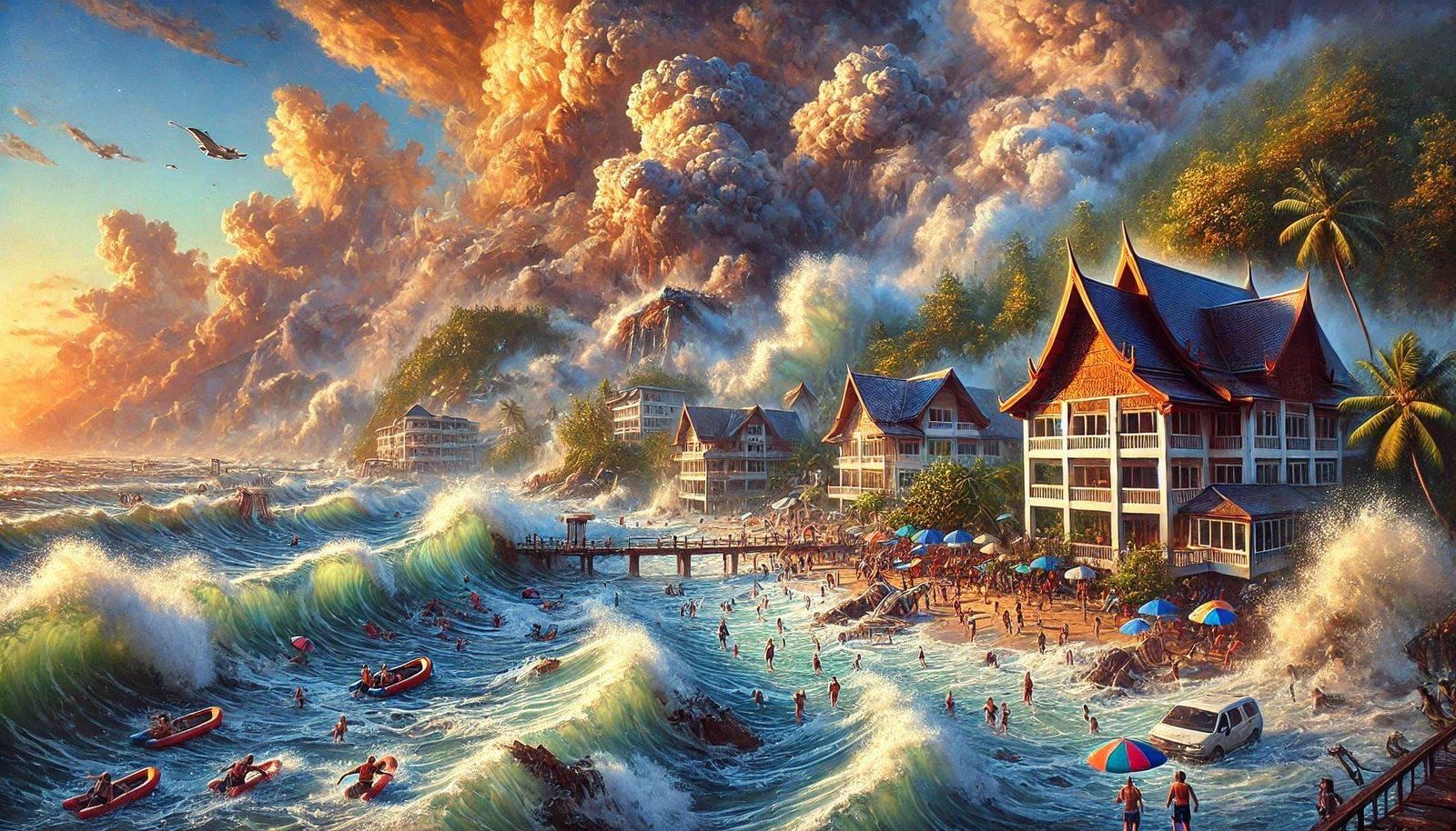 December 26, 2004  : tsunami hit the coasts of the Indian Ocean.(5-8)