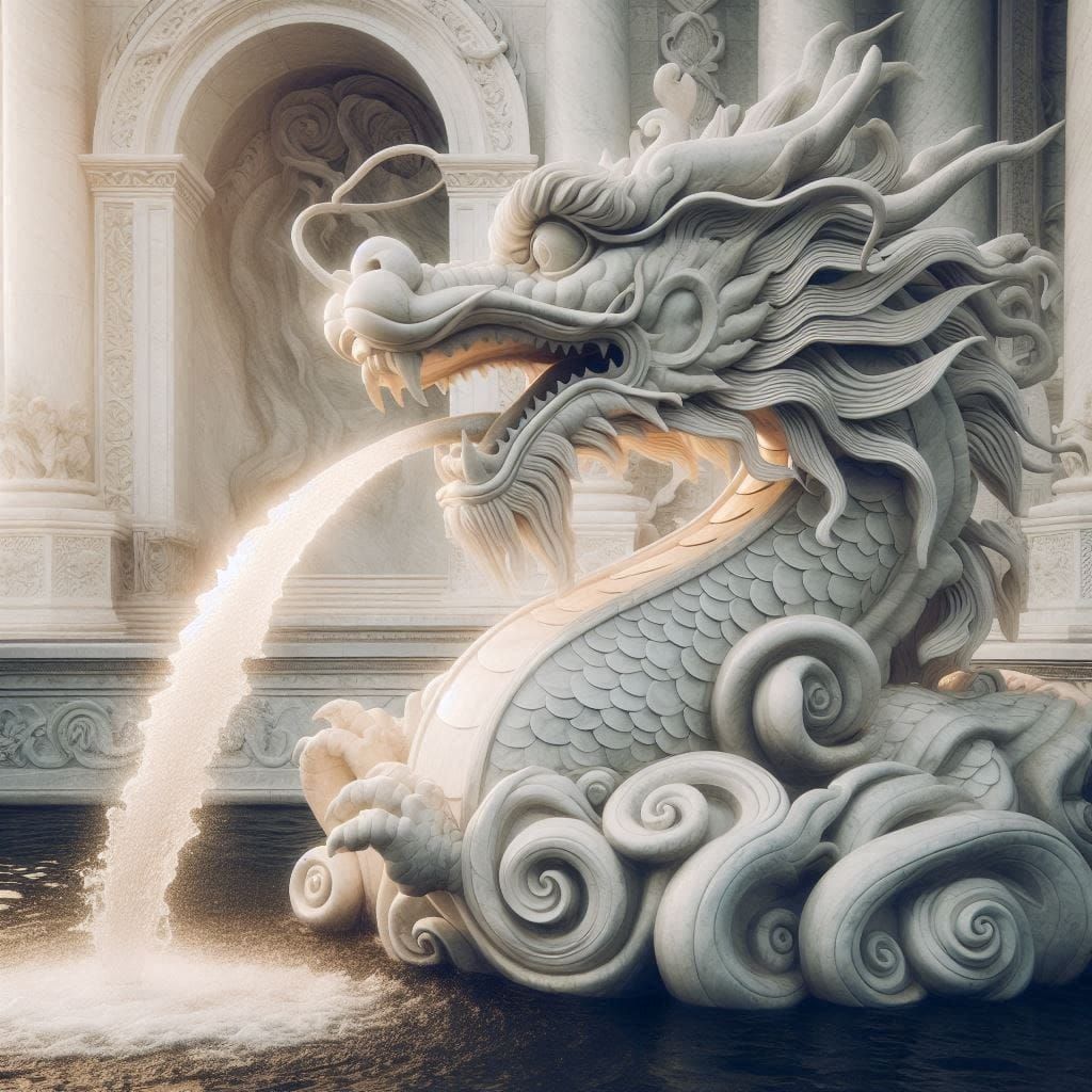 dragon fountain