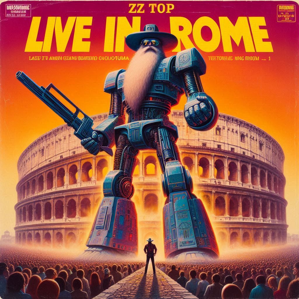 ZZ Top - Live In Rome (1984) - Album Cover