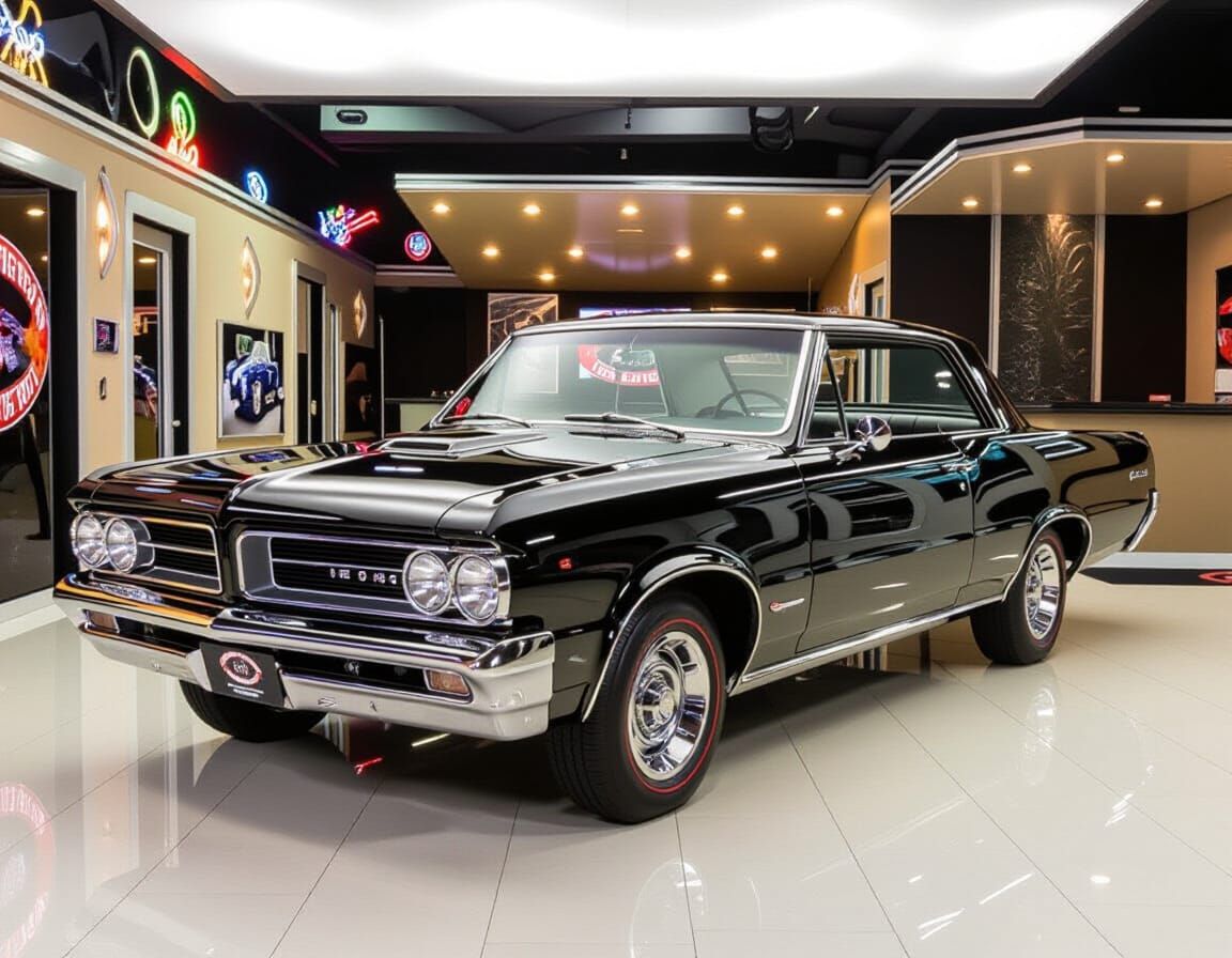 Black 1964 Pontiac GTO - The Original Muscle Car  by @Megadash