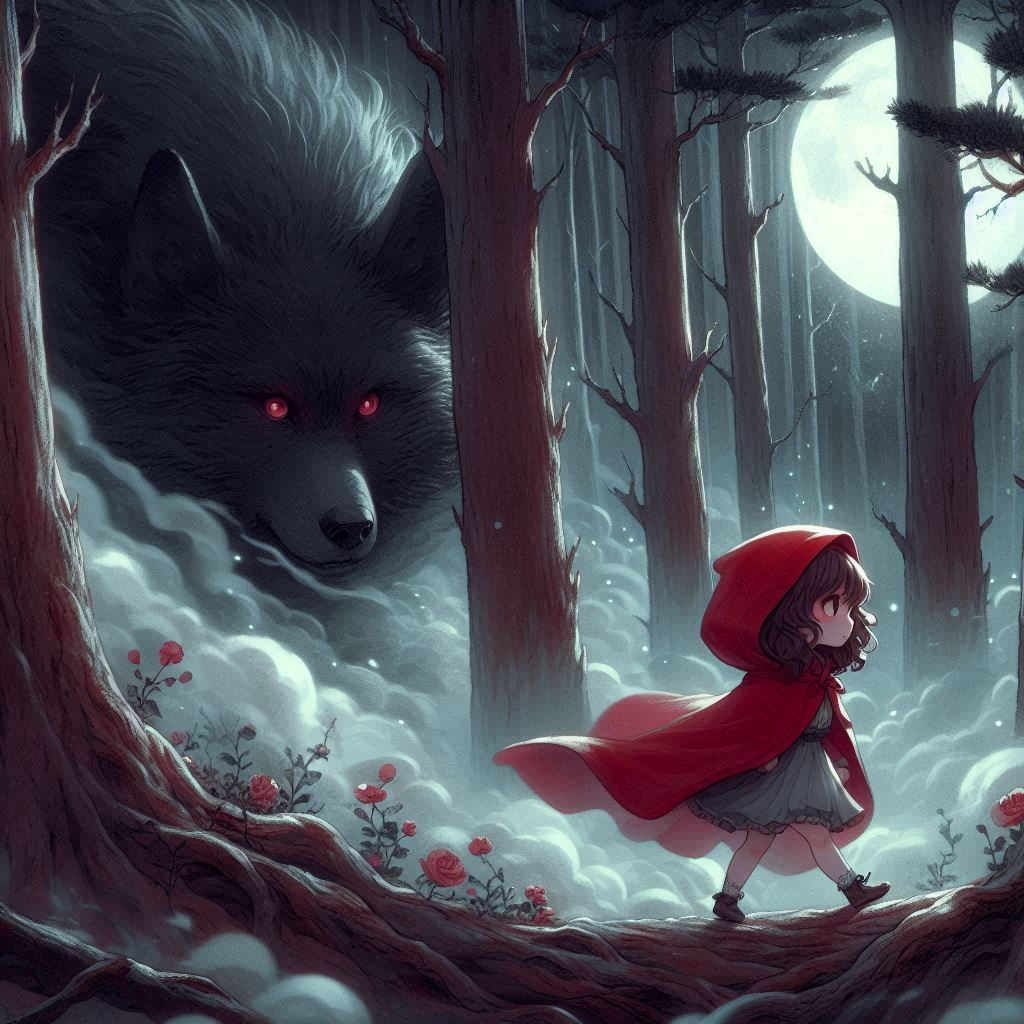 Little red riding hood and the wolf