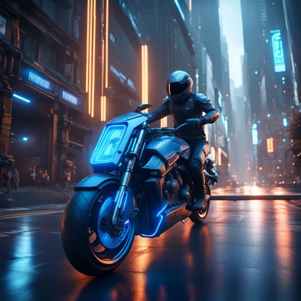 Future bike - AI Generated Artwork - NightCafe Creator