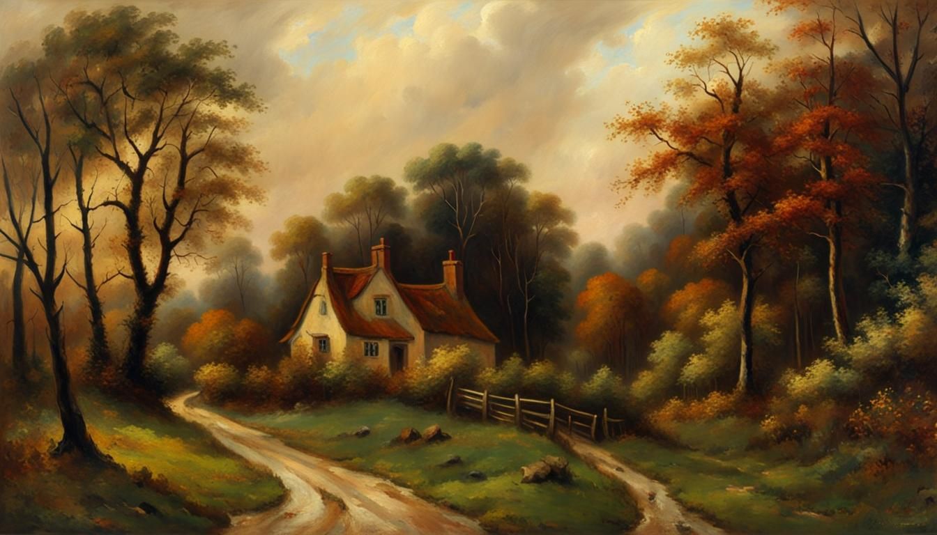 Rural Autumnal Living [Oil Impressionism SDXL]