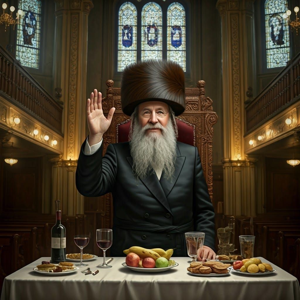 Orthodox Rabbi Blesses Gathering in Grand Synagogue