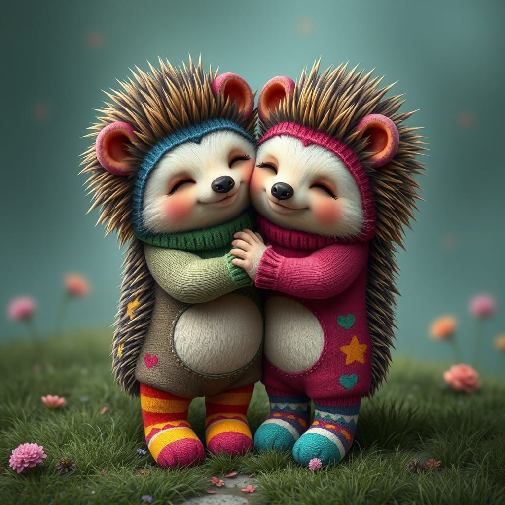 Hedgehugs  by @Looney Lynn