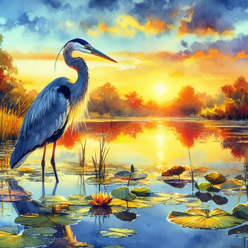 Here and Heron  by @Stare