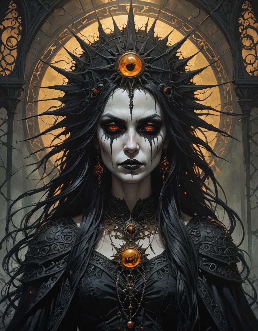 dark beautiful gothic sun princess - AI Generated Artwork - NightCafe ...