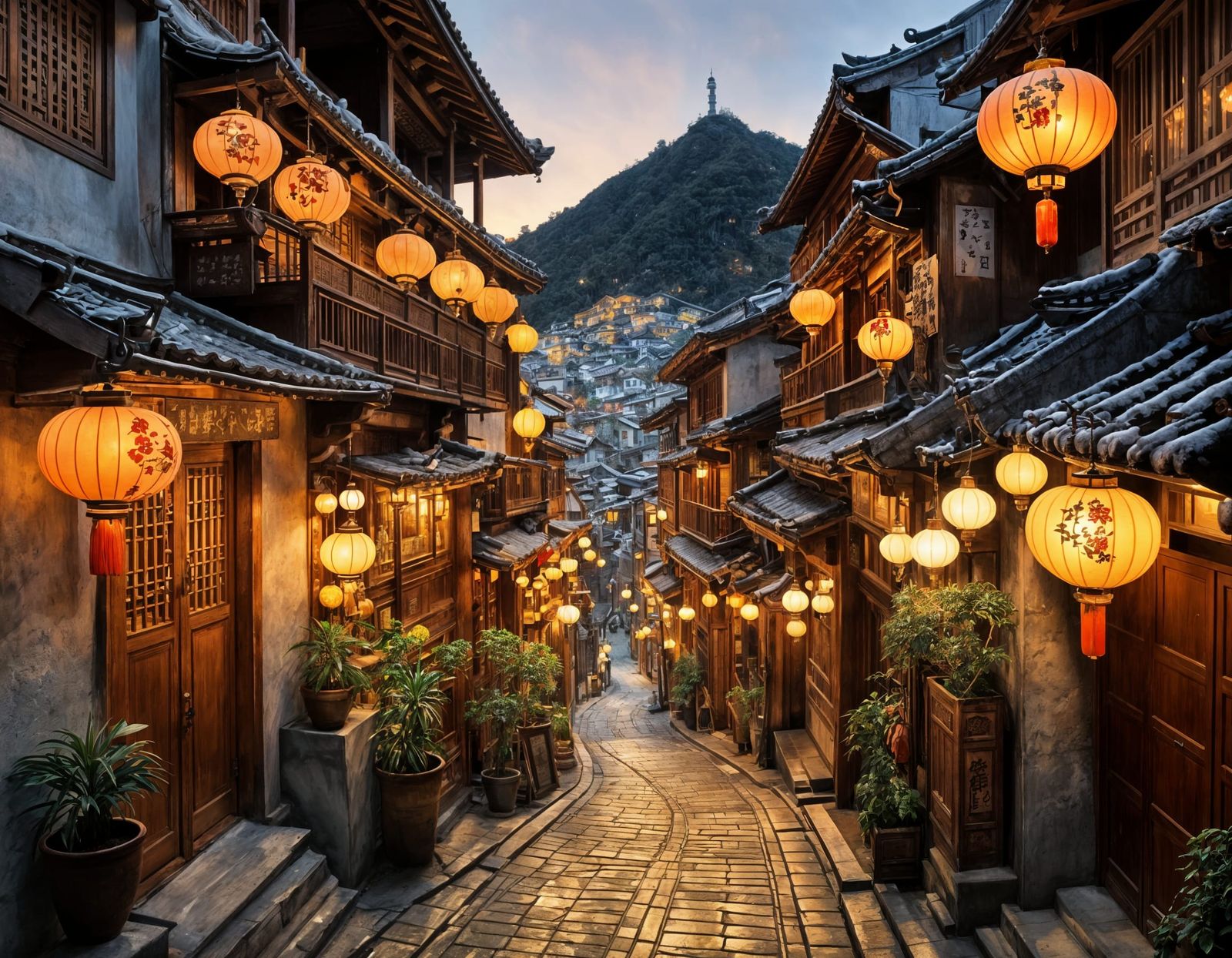 street in Jiufen, Taiwan  by @Sig