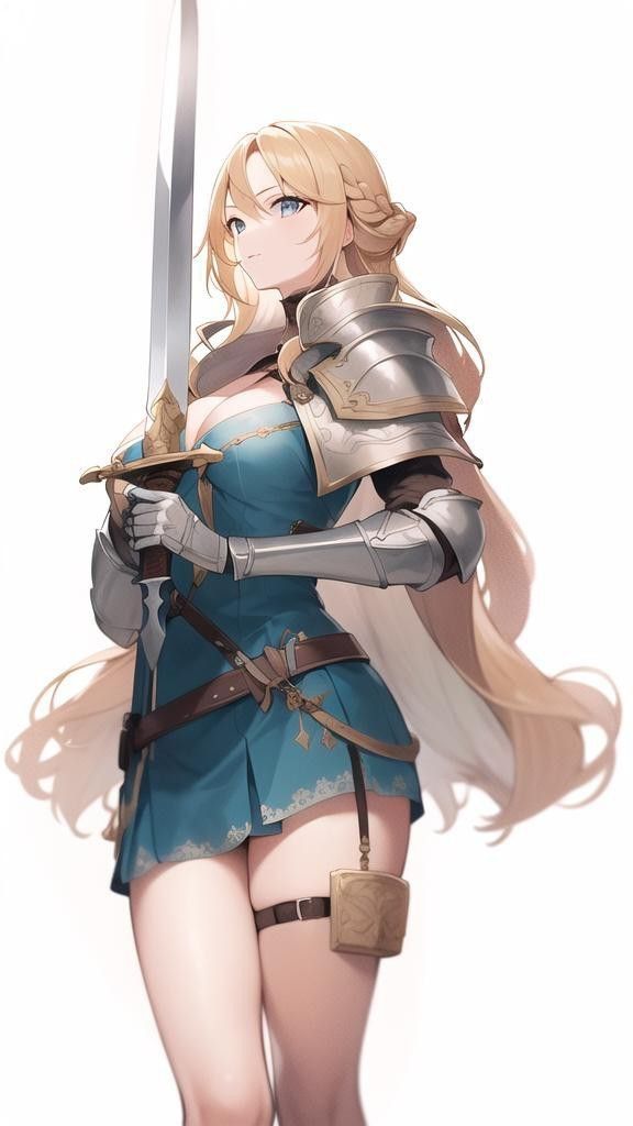 Beautiful anime knight