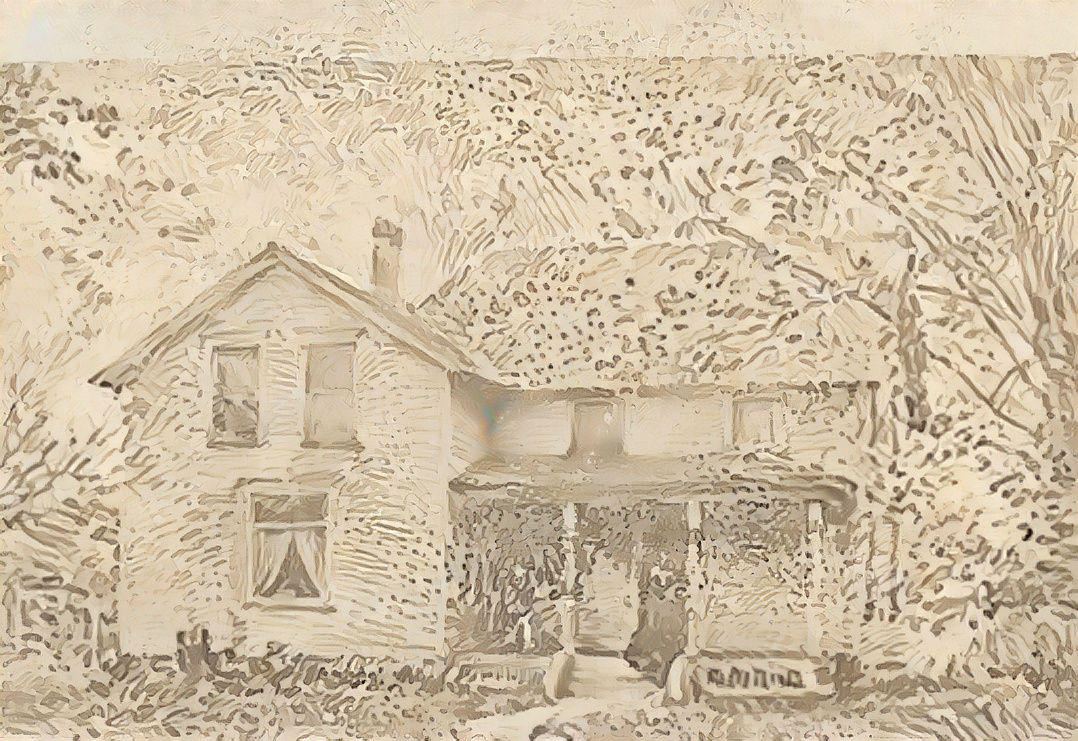 Farmhouse in the Corn 