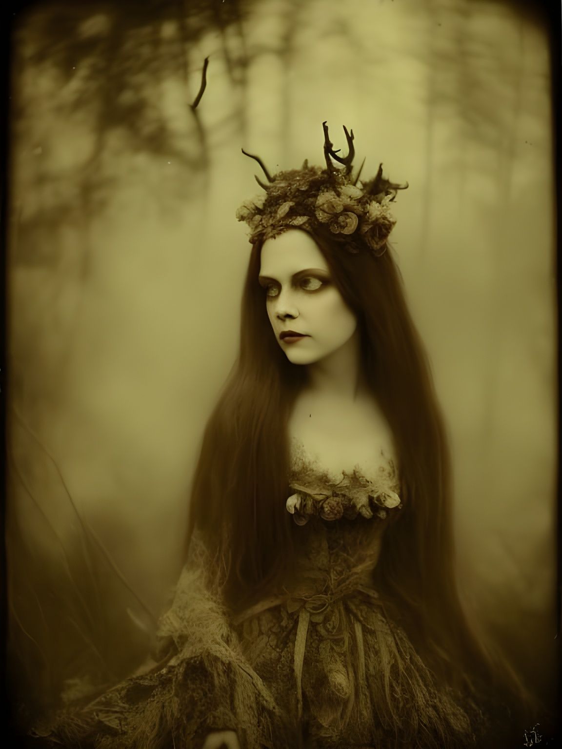 Antler Queen - Misty - AI Generated Artwork - NightCafe Creator