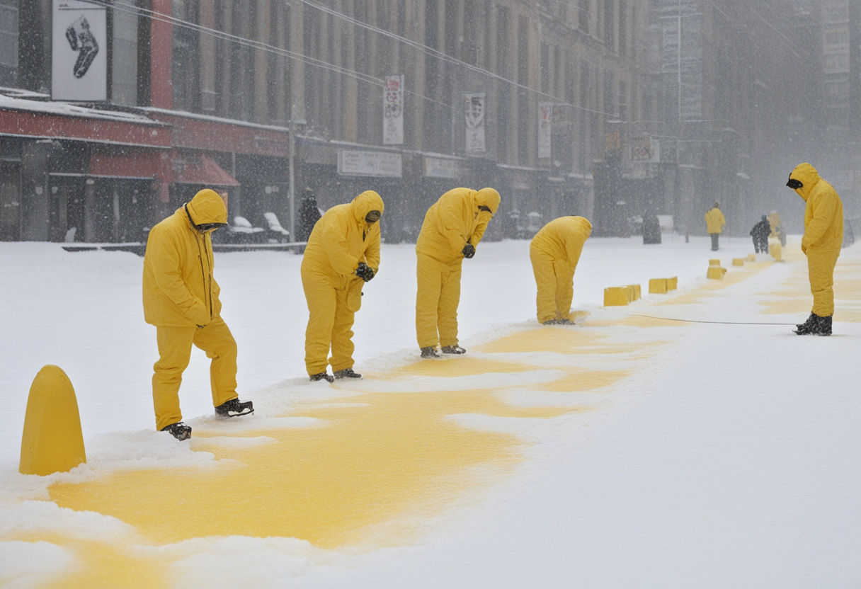 Yellow snow competition.