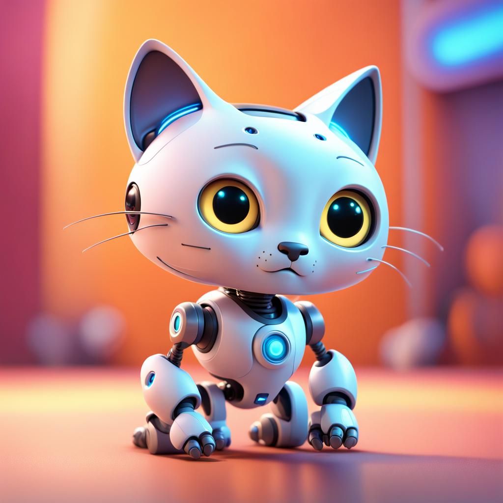 Robo-Cat - AI Generated Artwork - NightCafe Creator