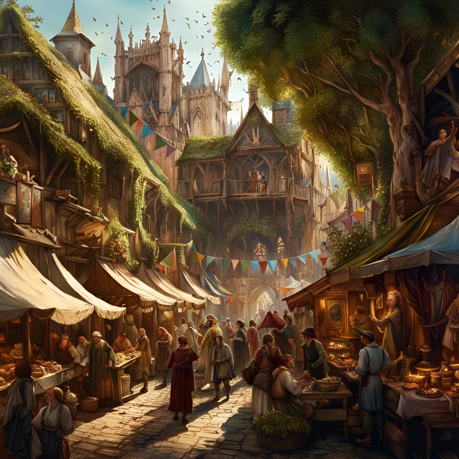 Hustle and Bustle : A Tapestry of Trade and Barter  by @Shr00m