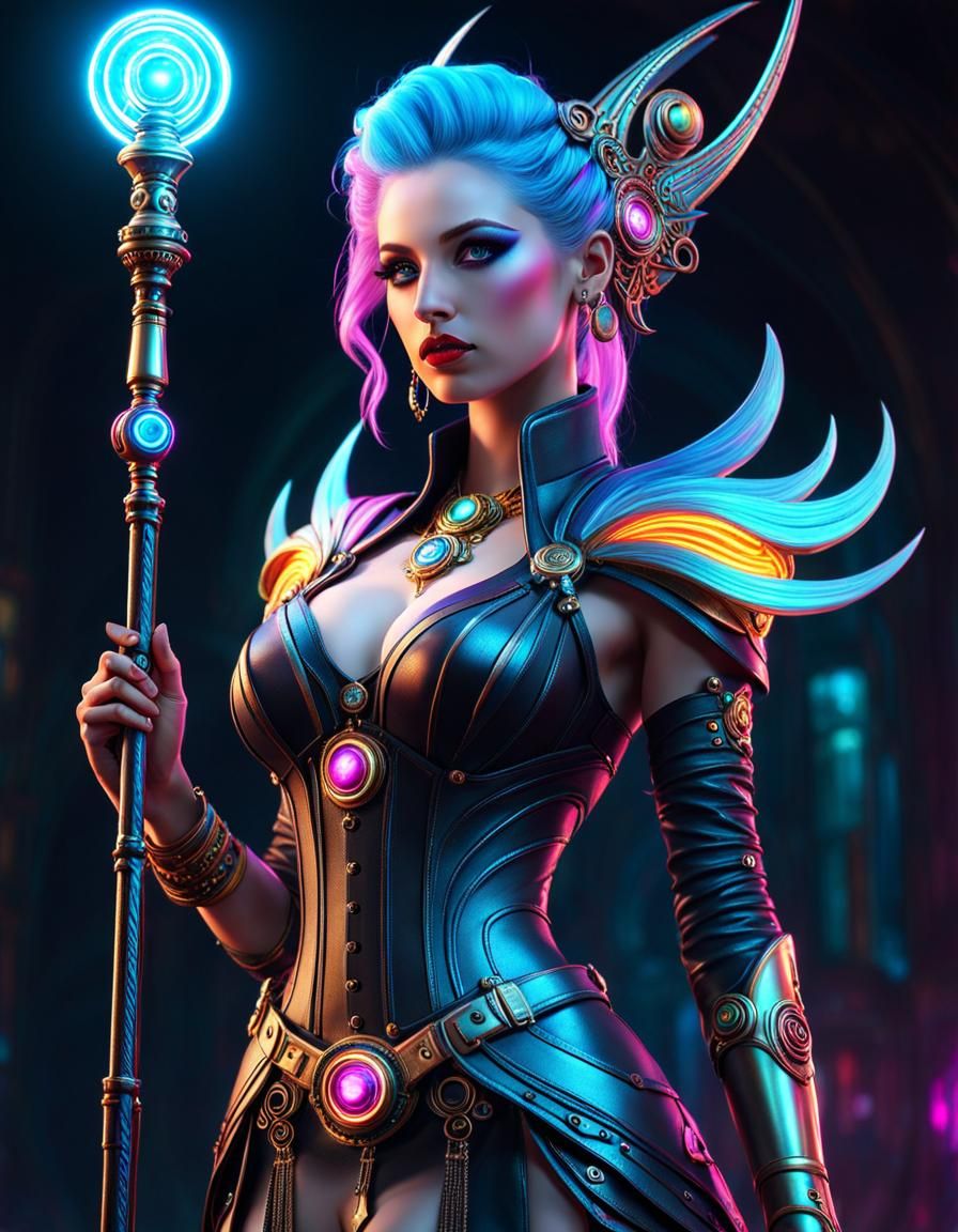Aetherpunk Goddess